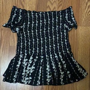 OFF THE SHOULDER FLORAL TOP